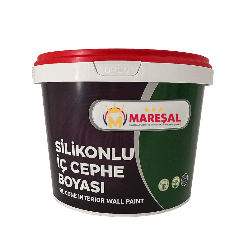 Mareşal asfalt yeşili silikonlu iç cephe boyası kutusu