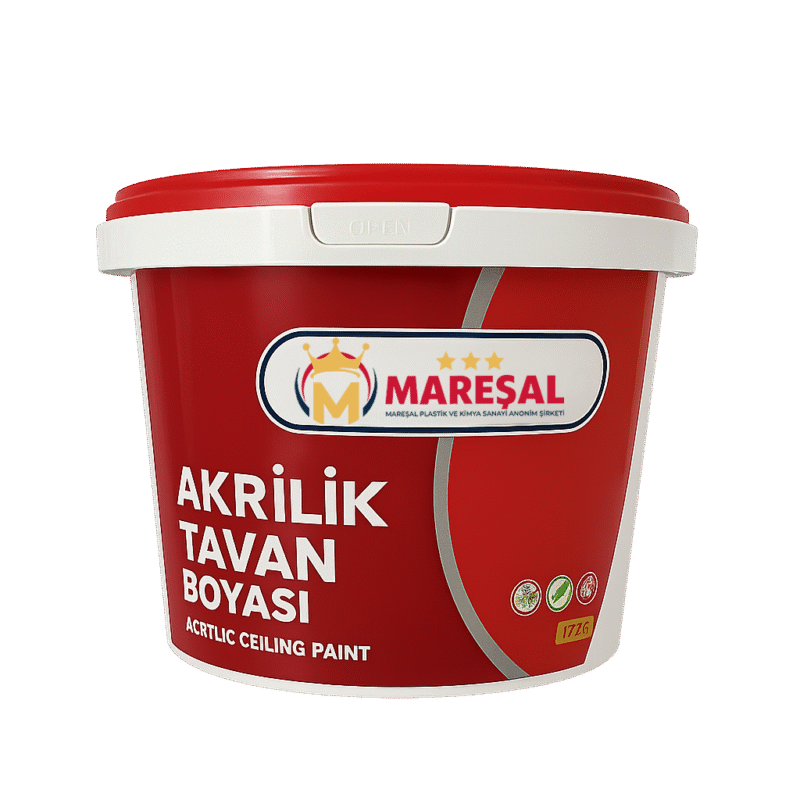 Mareşal akrilik tavan boyası 17.2 kg kırmızı kutu